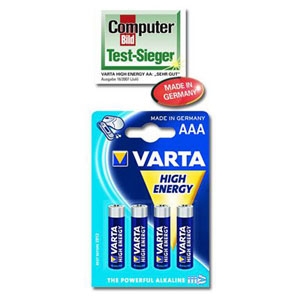 4 AAA Varta Batterier